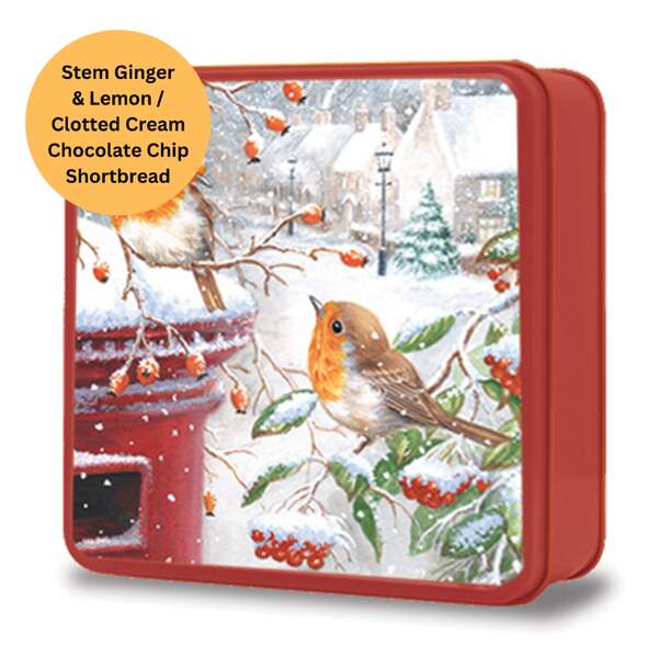 Grandma Wild's Robins with a Postbox Tin 160g (6)