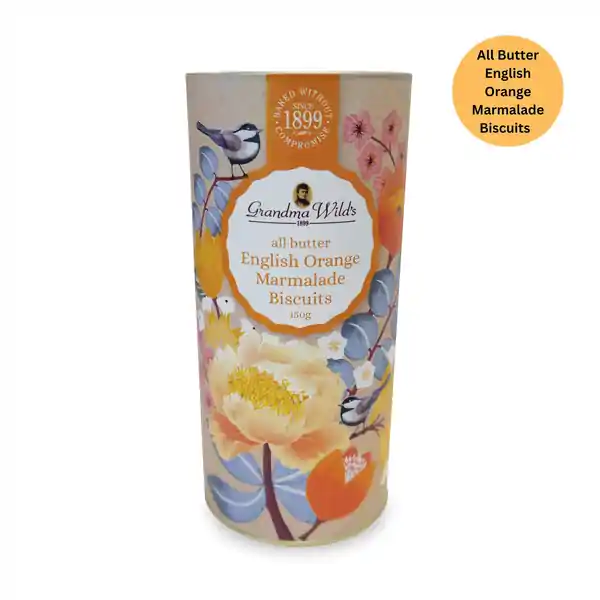 Grandma Wild's Floral Botanical Tube All Butter English Marmalade 150g (12)