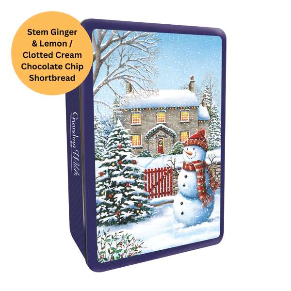 Grandma Wild's Snowy Cottage Tin 300g (6)
