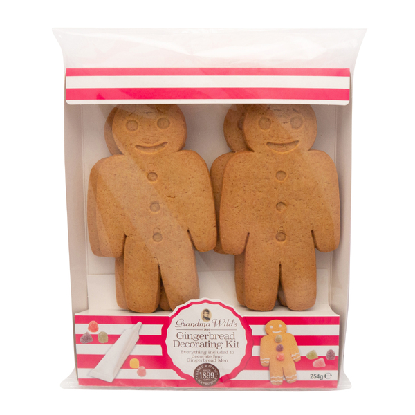 Grandma Wild's Decorate Your Own Gingerbread Man Biscuit Kit 254g 
