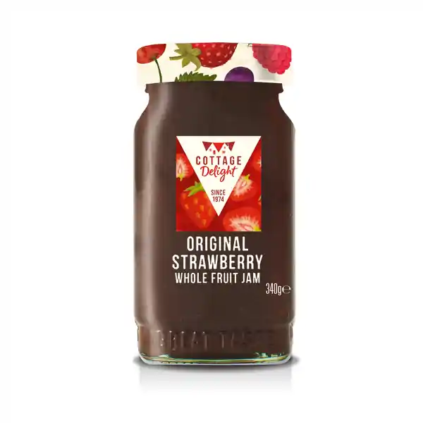 Cottage Delight Original Strawberry Whole Fruit Jam 340g (6)