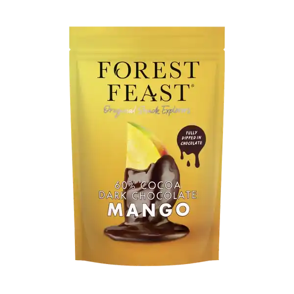 Forest Feast Belgian Dark Chocolate Mango Strips 100g (6)
