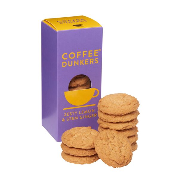 Coffee Dunkers Lemon Stem Ginger 150g (12)