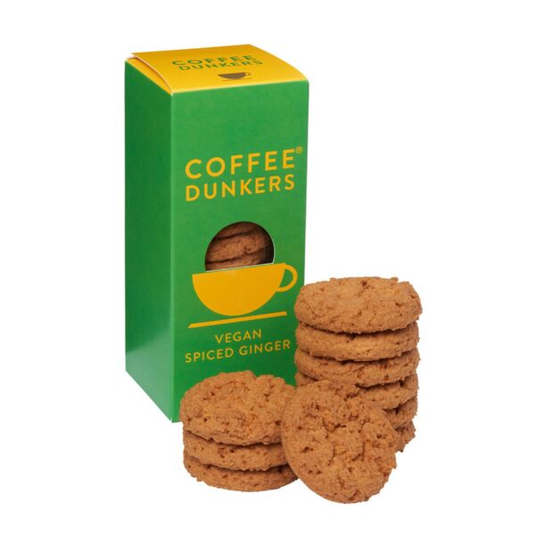Coffee Dunkers Vegan Spiced Ginger 150g (12)