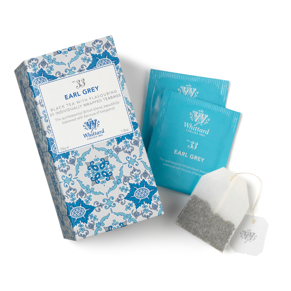 Whittard TD Box 25 Teabags - Earl Grey 50g (12)