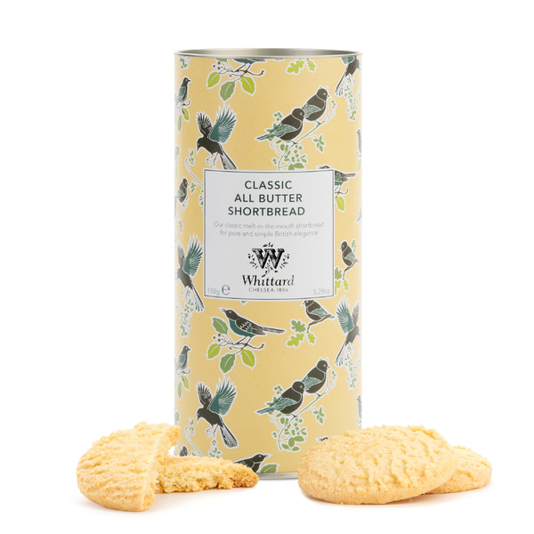 Whittard TD Biscuits - Classic All Butter Shortbread Tube 150g (12)