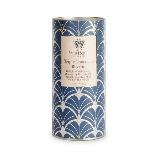 Whittard Triple Choc Biscuit Tube 150g (12)