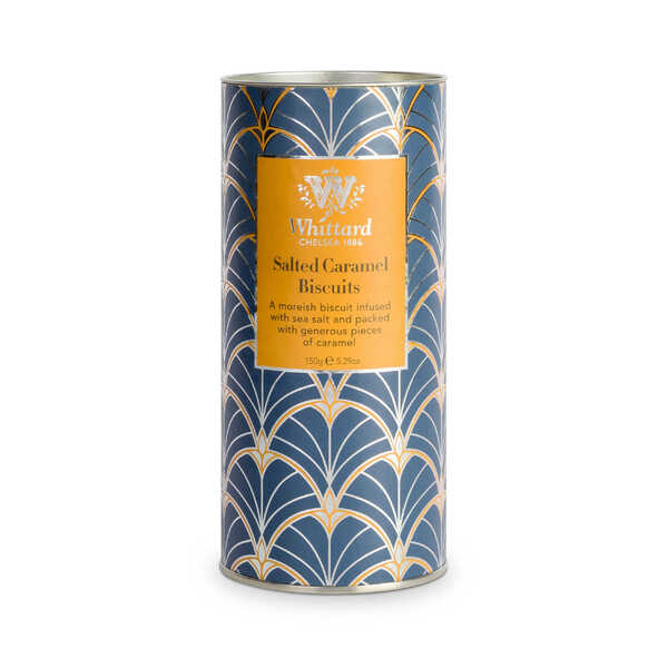 Whittard Salted Caramel Biscuits Tube 150g (12)