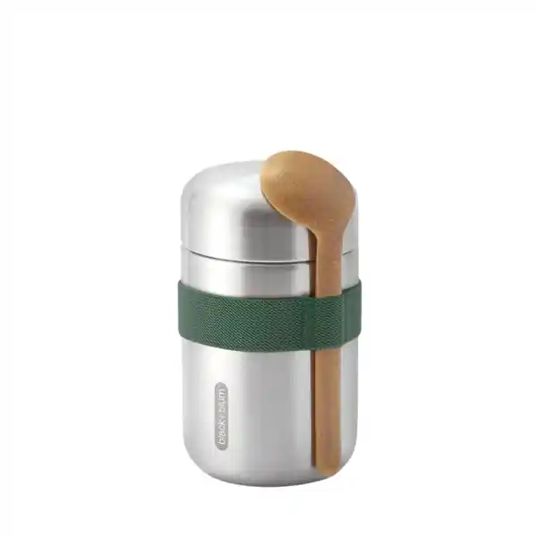 Black+Blum Food Flask .4L Stainless Steel Olive (1)