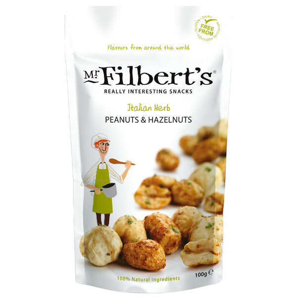 Mr Filbert's Italian Herb Peanuts & Hazels 100g (12)