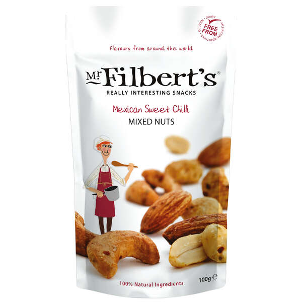Mr Filbert's Mexican Sweet Chilli Mixed Nuts 100g (12)