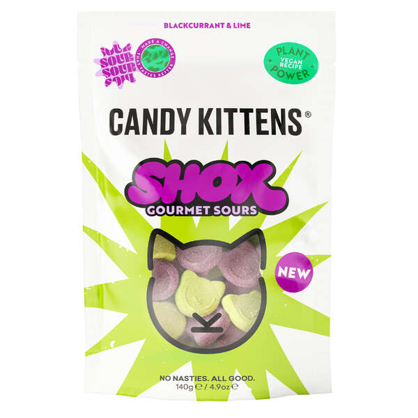 Candy Kittens SHOX Blackcurrent & Lime 140g (10)