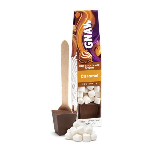 GNAW Hot Chocolate Spoon Caramel Milk Chocolate 40g (15)
