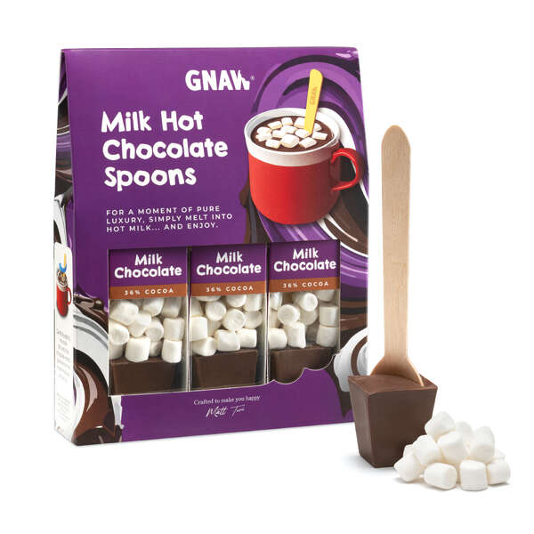 GNAW Mixed Hot Chocolate Spoons Gift Set 120g (6)