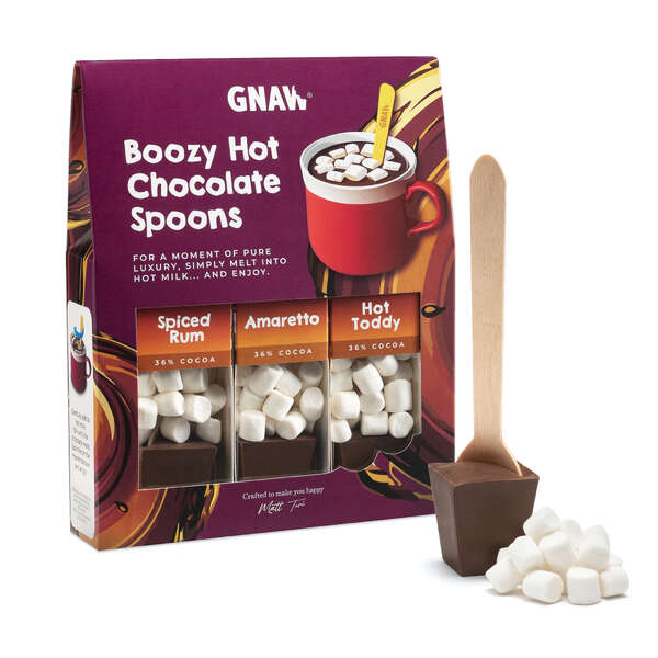 GNAW Boozy Hot Chocolate Spoons Gift Set 120g (6)