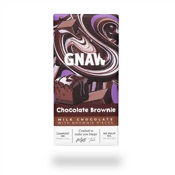 GNAW Chocolate Brownie Milk Chocolate 80g (15)