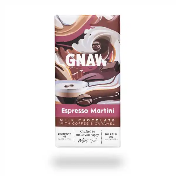 GNAW Espresso Martini Milk Chocolate 80g (15)