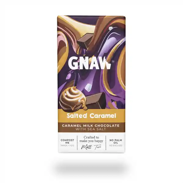 GNAW Salted Caramel Milk Chocolate 80g (15)