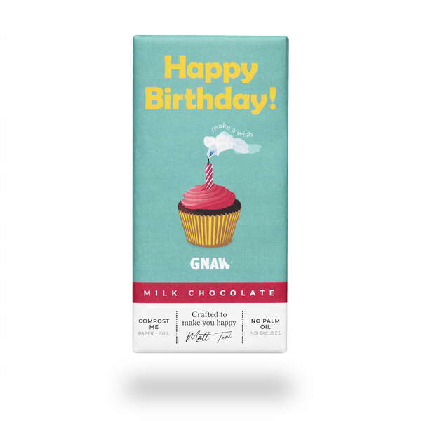 GNAW Happy Birthday Milk Chocolate 80g (15)