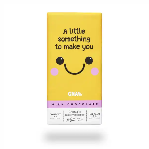 GNAW Something To Make You Smile Milk Chocolate 80g (15)