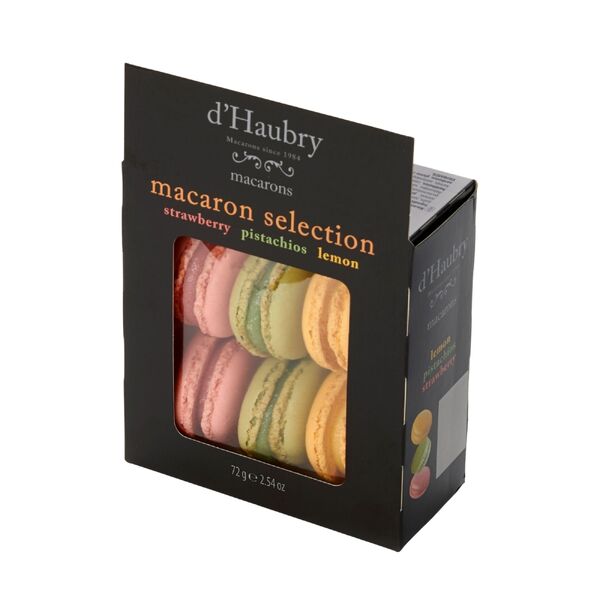 d'Haubry 6 Macarons - Strawberry, Pistachio, Lemon 72g