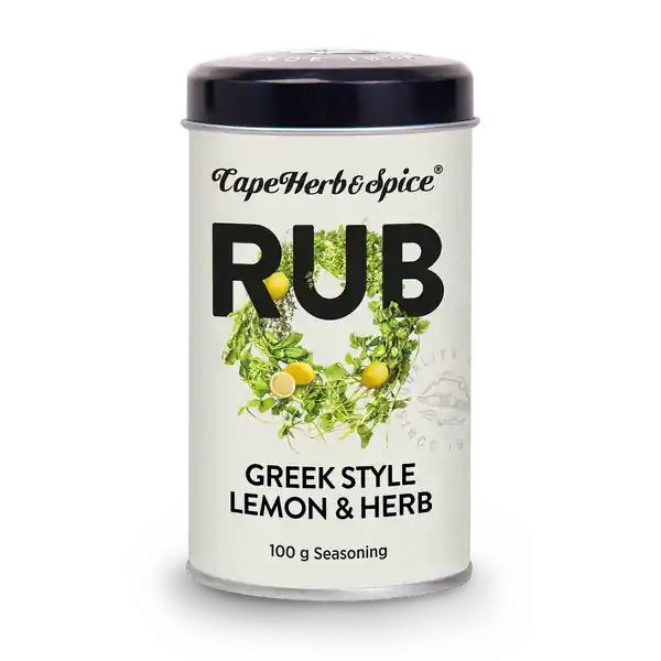 CHS Rub Tin Greek Style Lemon & Herb 100g (6)