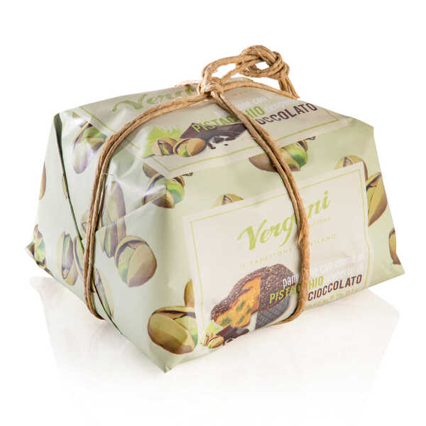 Vergani Panettone Gourmet - Pistachio and Chocolate 750g (6)
