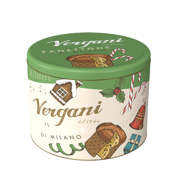 Vergani Panettone Tin Line - Traditional Milanese 750g (6)