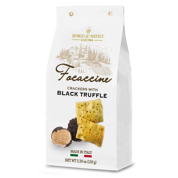 Borgo Focaccine Black Truffle Flavoured Crackers 150g (12)
