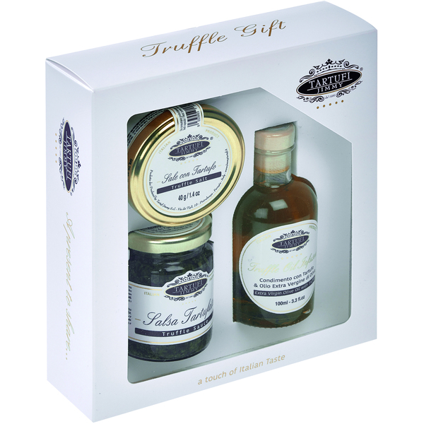 Tartufi Jimmy Gift Pack - Truffle Gift Set (Oil 100ml, Salt 40g, St