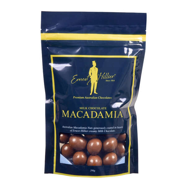 Ernest Hillier Milk Chocolate Macadamia - Bag 200g