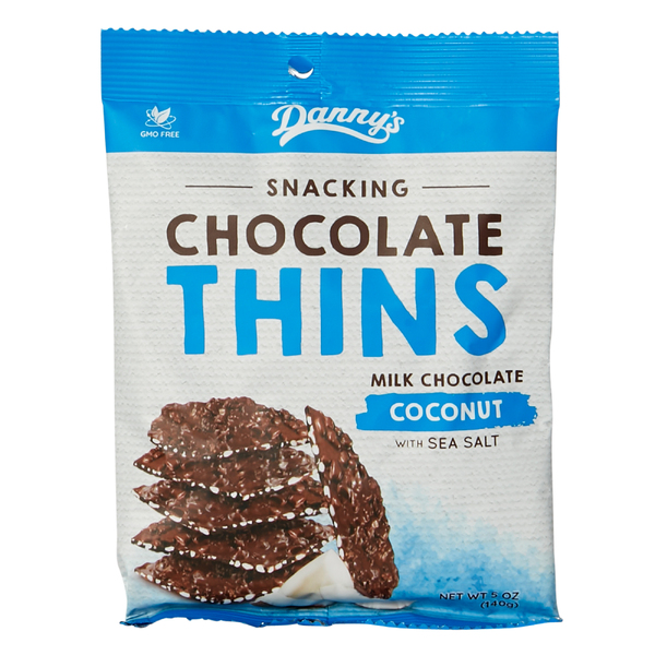 Danny's Choc Thins - Coconut 140g (12)