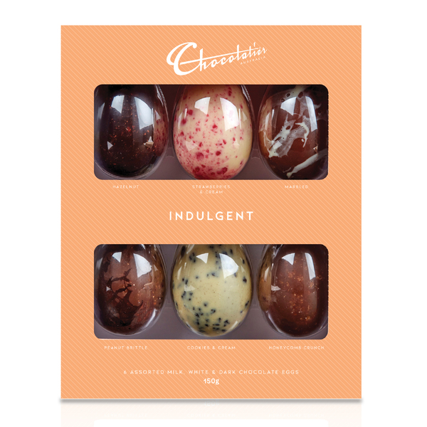 Chocolatier Indulgent Egg Selection 6 Pack 150g (12)