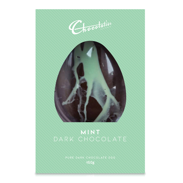 Chocolatier Mint Dark Choc Egg 150g (6)