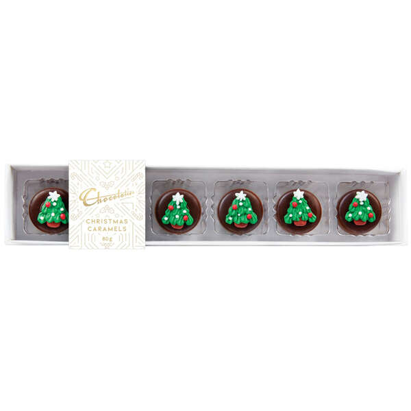 Chocolatier Christmas Caramels 6 Pack 80g (12)