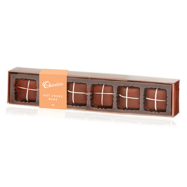 Chocolatier Hot Cross Bun 6 Pack 80g (12)