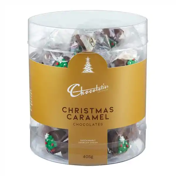 Chocolatier Christmas Caramels Tub 405g (1)