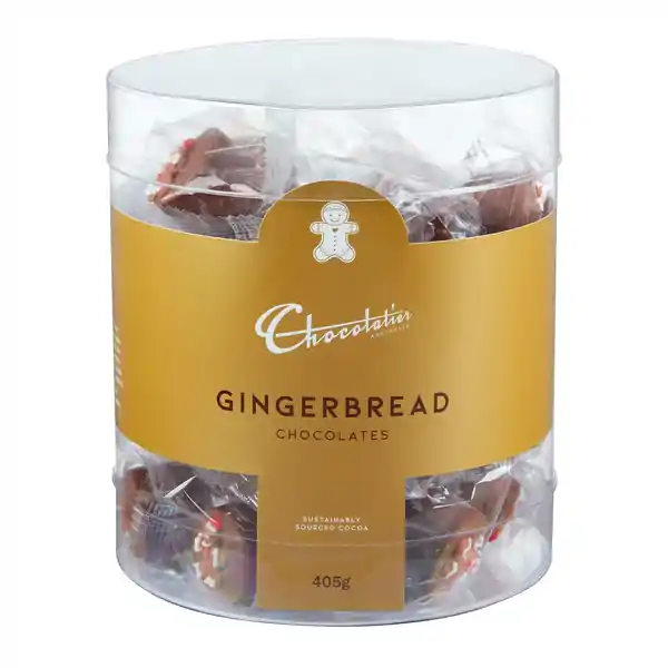 Chocolatier Gingerbread  Chocolates Tub 405g (1)