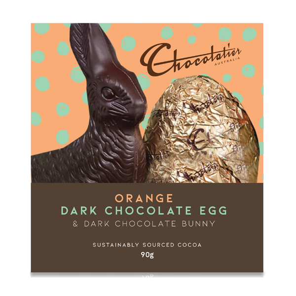 Chocolatier Orange Dark Egg & Dark Bunny 90g (12)