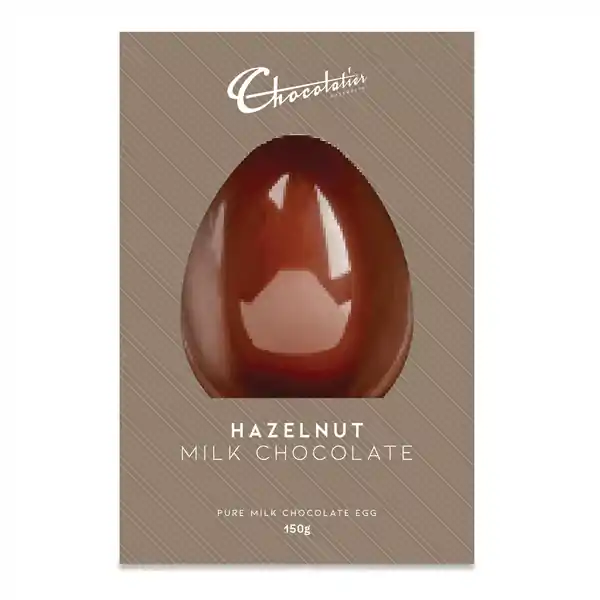 Chocolatier Hazelnut Milk Chocolate Egg 150g (6)