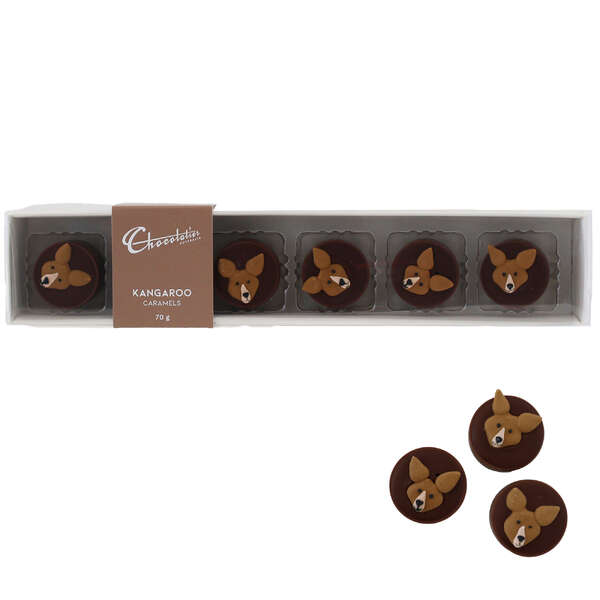 Chocolatier Kangaroo Caramels 6 Pack 70g (12)