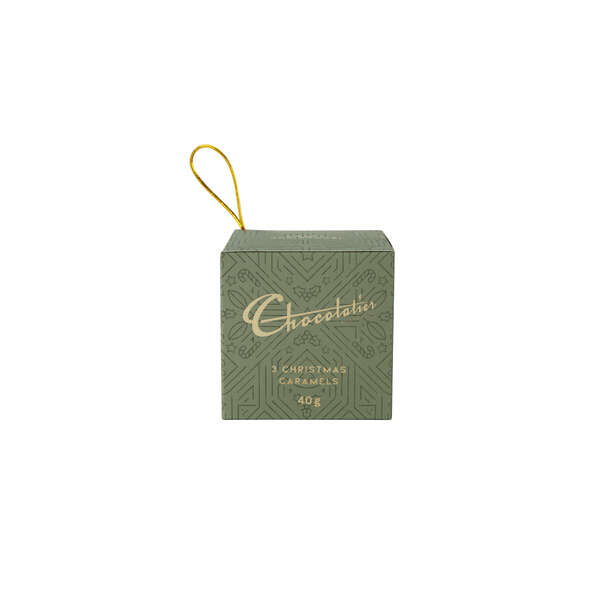Chocolatier 3 Christmas Caramels Cube 40g (24)