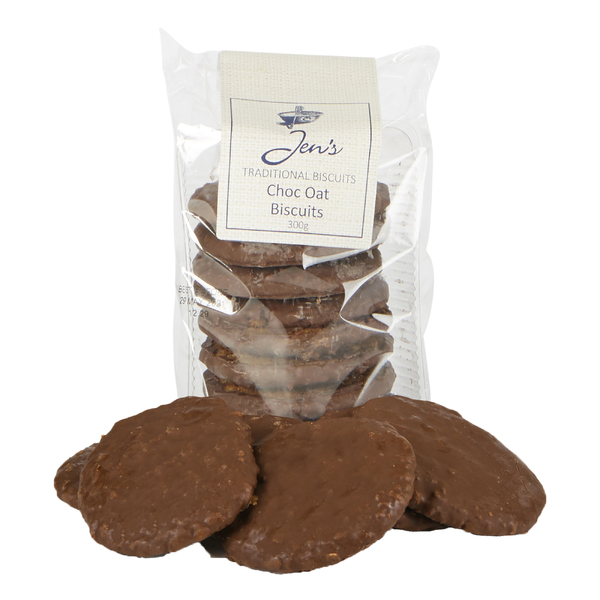 Jen's Traditional Choc Oat Biscuits 300g