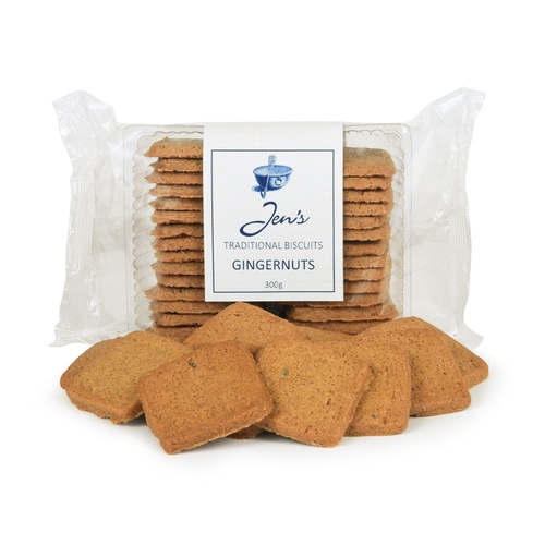 Jens Traditional Biscuits Gingernut Cookies 300g (12)