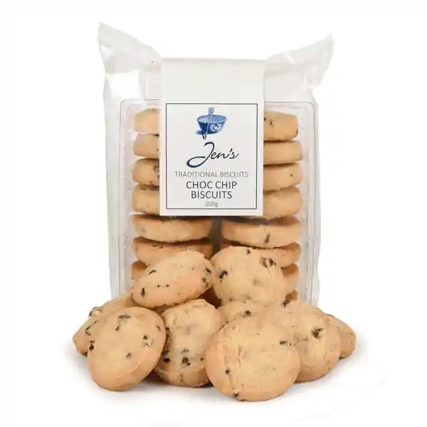 Jens Traditional Biscuits Choc Chip Cookies 300g (12)