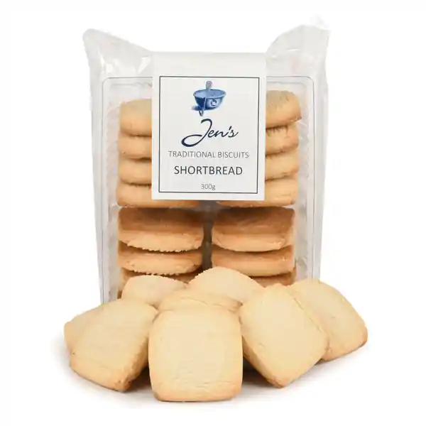 Jens Traditional Biscuits Shortbread 300g (12)