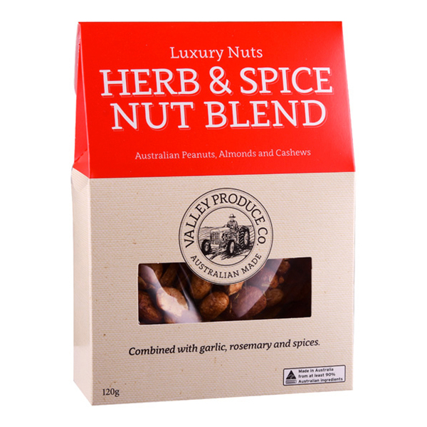 Valley Produce Company Luxury Nuts Herb & Spice Nut Blend 120g 