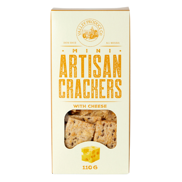 Valley Produce Company Mini Artisan Crackers with Cheese 110g
