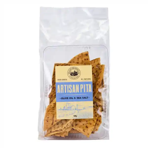VPC Artisan Pita Olive Oil & Sea Salt 100g 