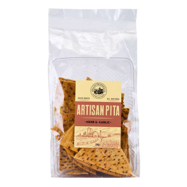 VPC Artisan Pita Herb & Garlic 100g (12)